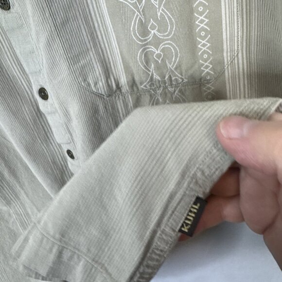 KÜHL Organic Cotton Short Sleeve Button Up Shirt Men’s S - Picture 3 of 6